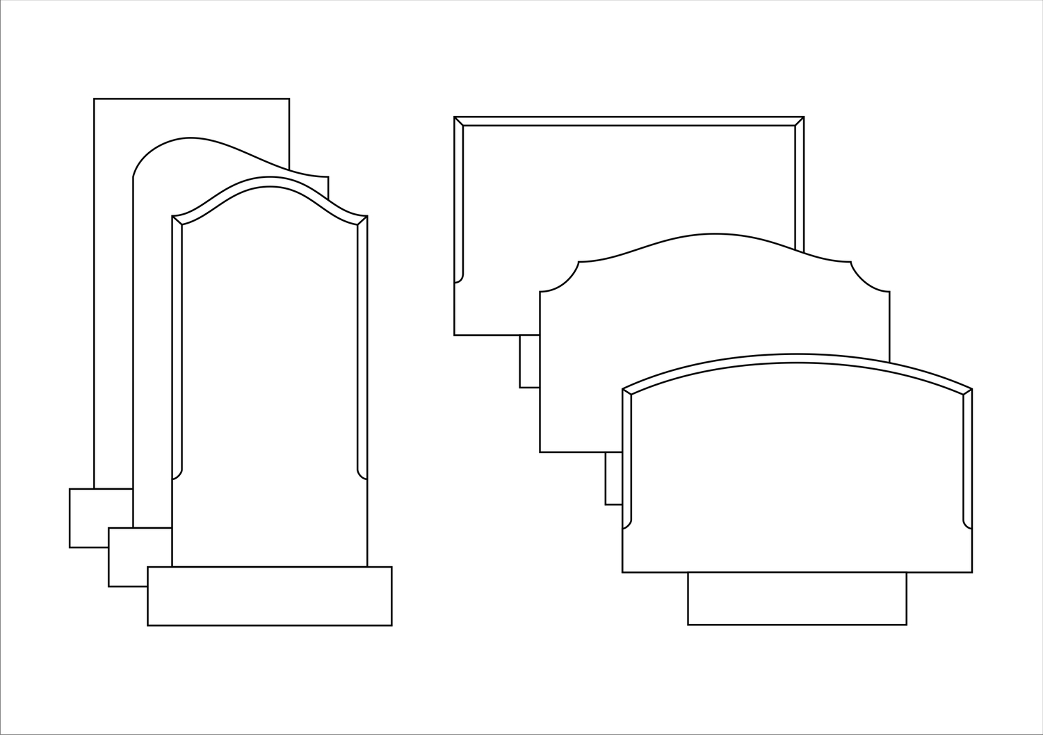 стандартные памятники <br>