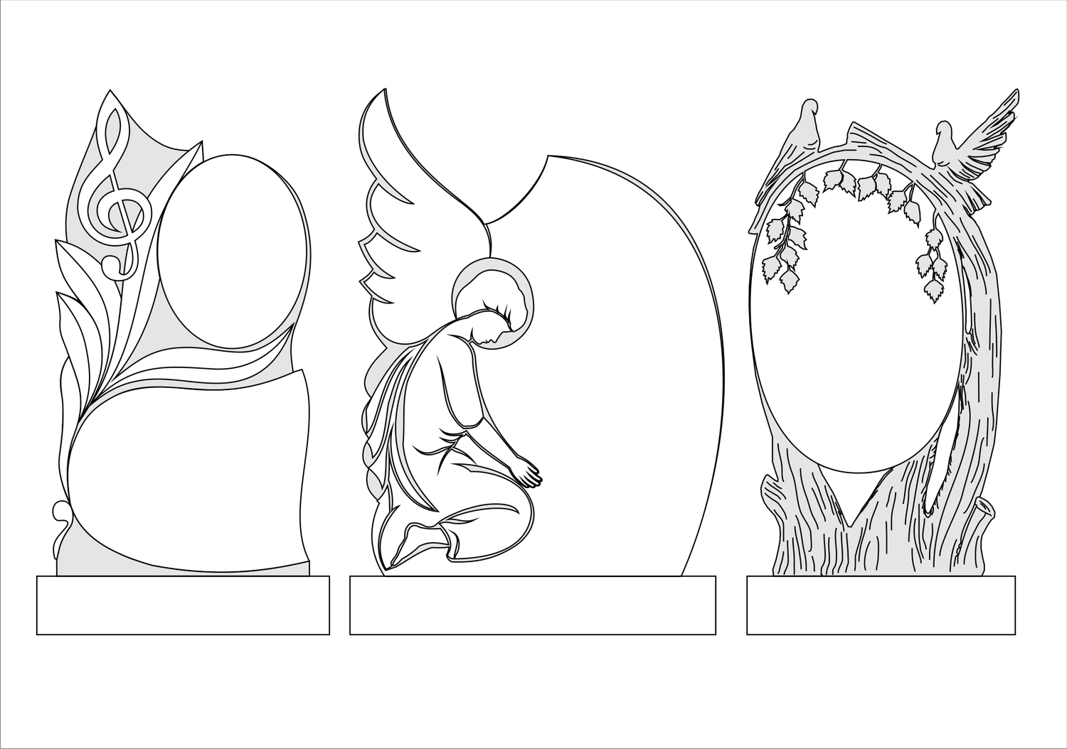 Памятники с чпу фрезеровкой<br>