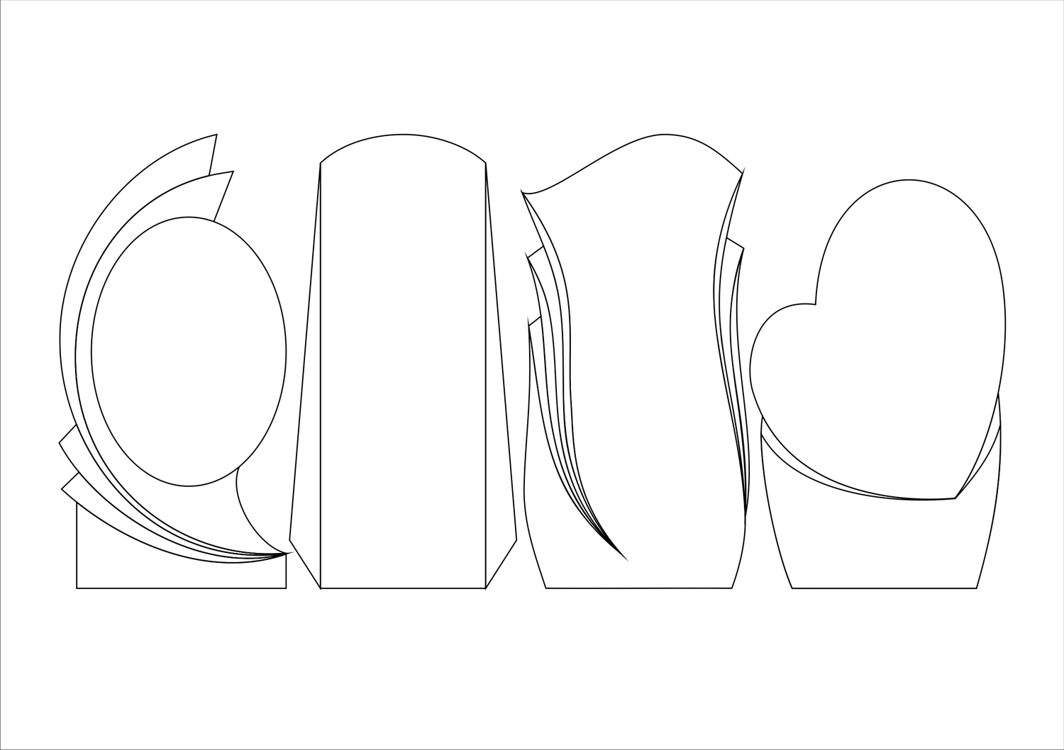 Резные, фигурные памятники<br>